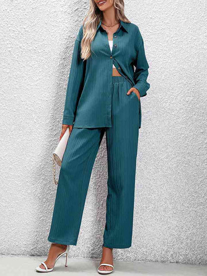 Long Sleeve Shirt and Pants Set